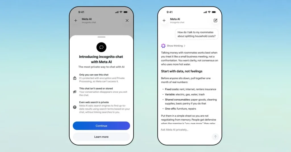 WhatsApp запустил инкогнито-чат с Meta AI для приватных диалогов