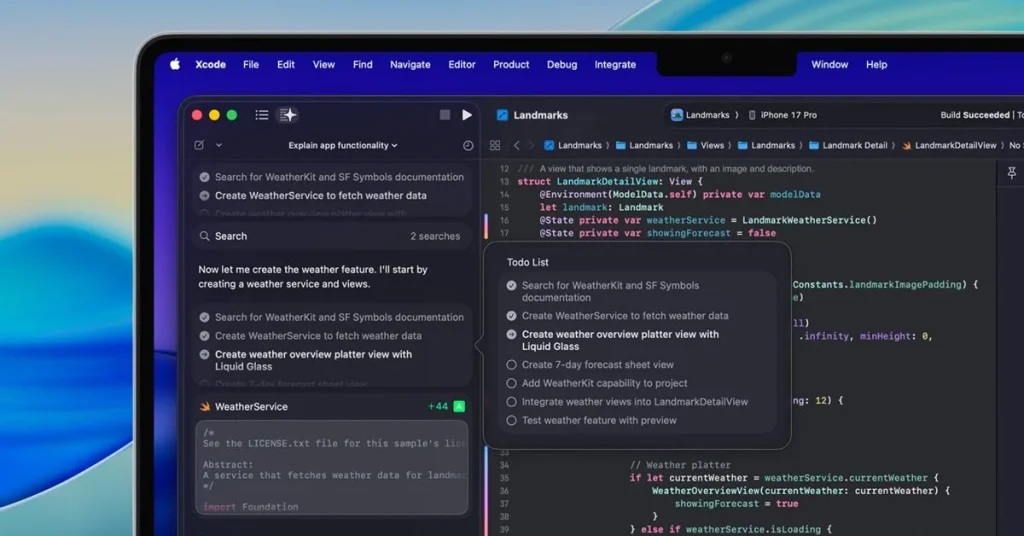 Apple обновила Xcode 26.5 с новыми функциями для AI