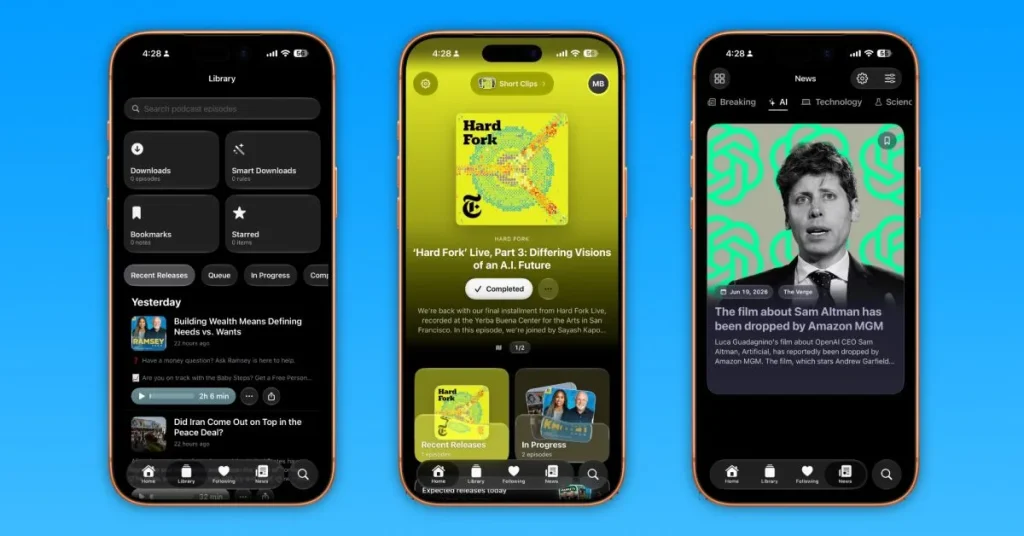 Brink: новое приложение для подкастов на iPhone с AI-функциями
