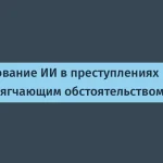 Отягчающее обстоятельство за использование ИИ в преступлениях