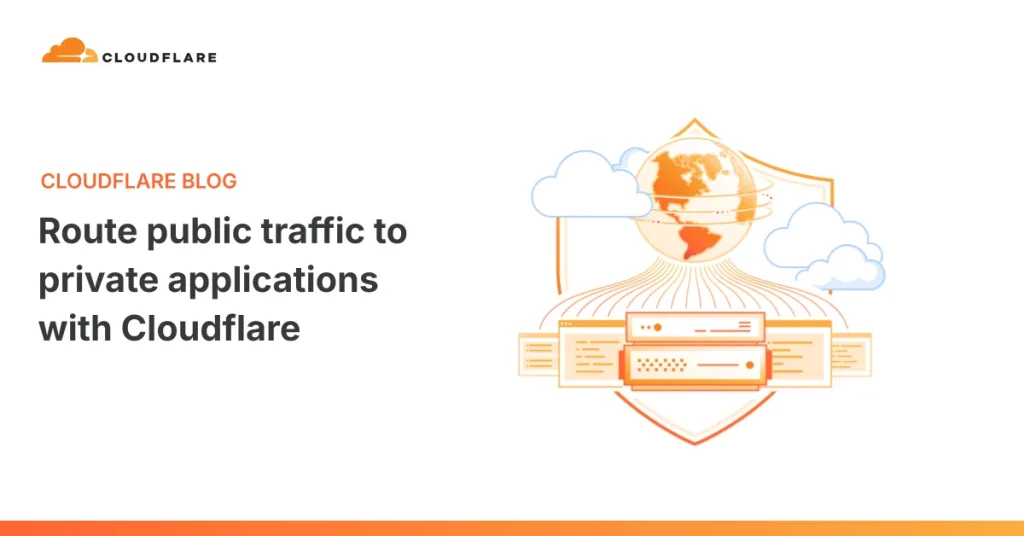Cloudflare маршрутизирует трафик к частным приложениям