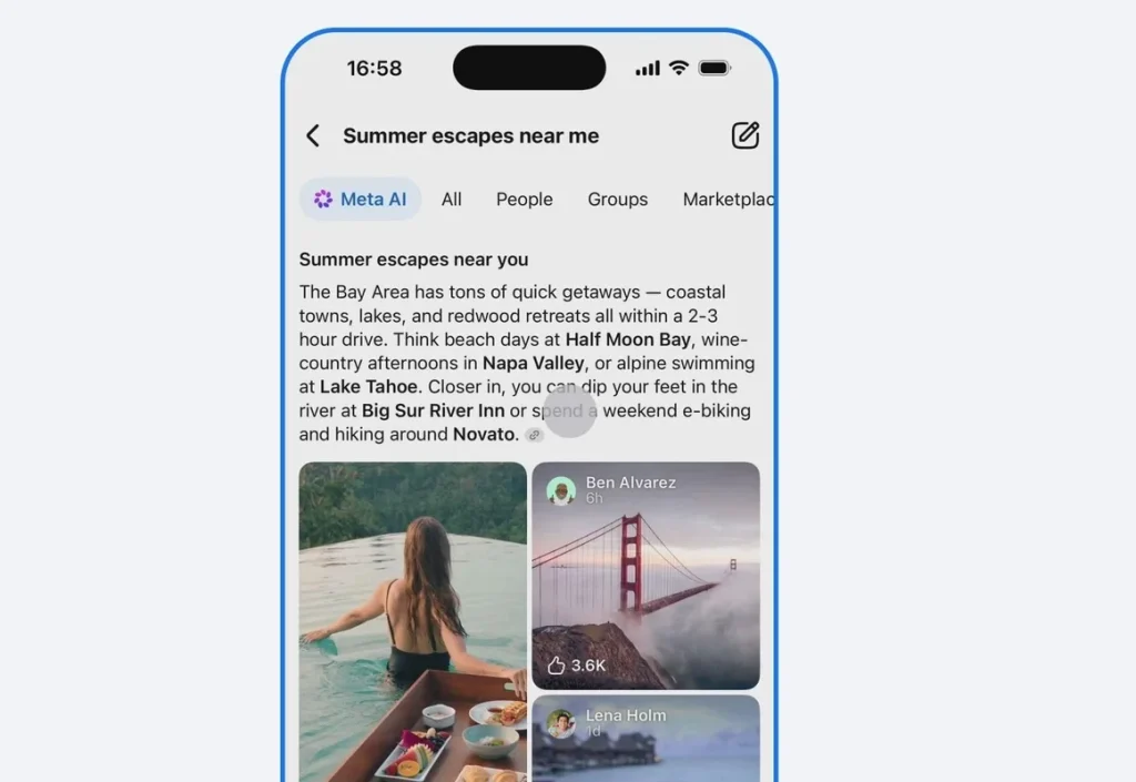 Meta запустила AI-поиск на Facebook
