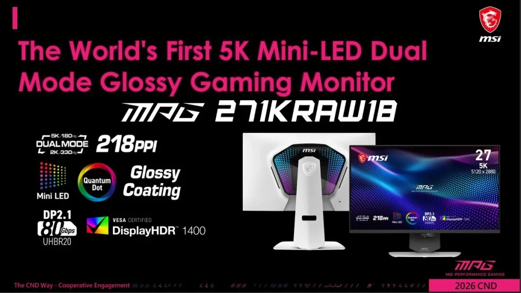 MSI и Gigabyte выпустили 5K мониторы с 330 Гц обновлением