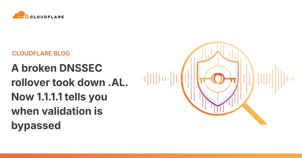 DNSSEC-проигрыш в доменах .AL: решение проблем с 1.1.1.1