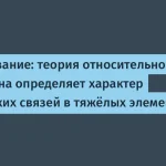 Научные исследования: влияние теории относительности на химические связи
