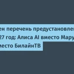Обновлен перечень предустановленного ПО в России на 2027 год
