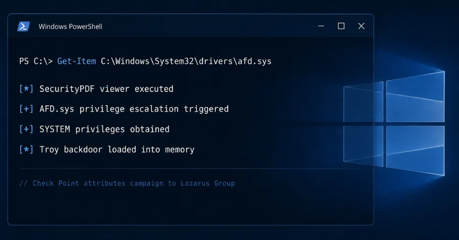 Lazarus использует уязвимость Windows для атак на компании
