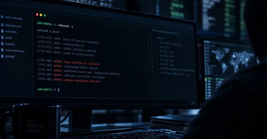 Критическая уязвимость в Unbound DNS: Кибербезопасность под угрозой