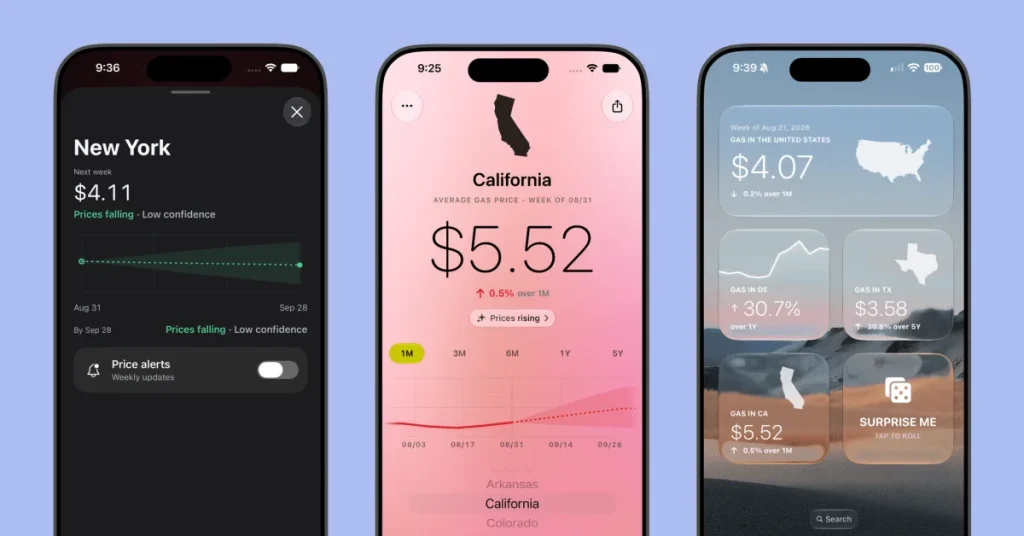 Приложение GasPulse для отслеживания цен на бензин