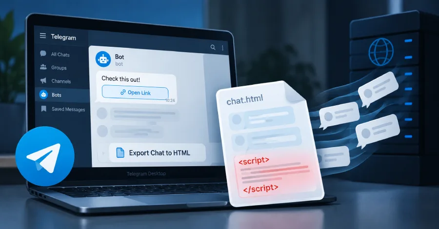 Уязвимость Telegram Desktop экстрактирует сообщения