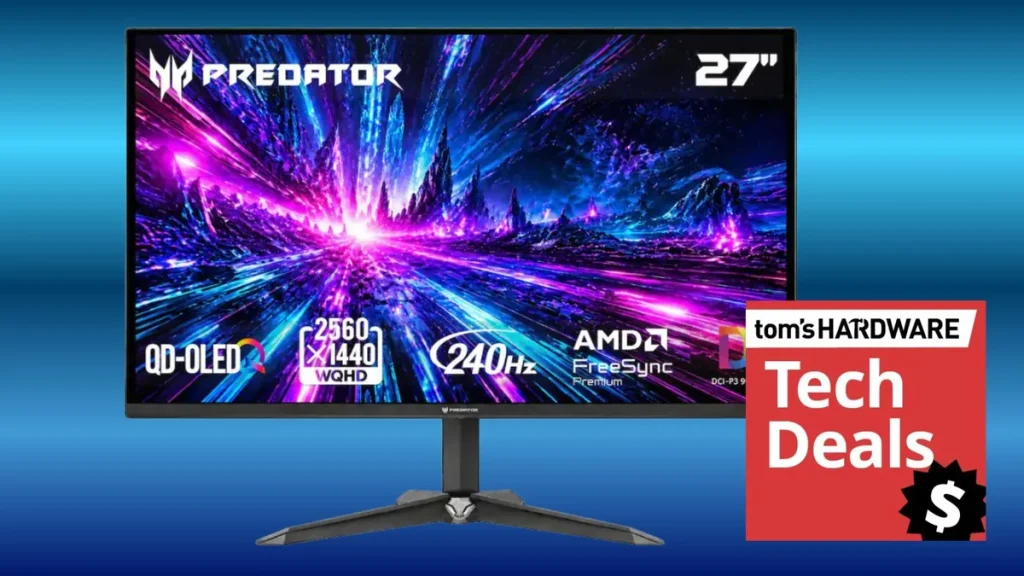 Acer Predator XB27OU с QD-OLED и 240 Гц подешевел до $330