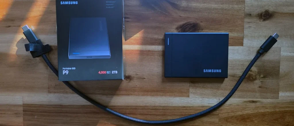 Samsung выпустила внешний SSD P9 с USB4 и скоростью до 4 ГБ/с
