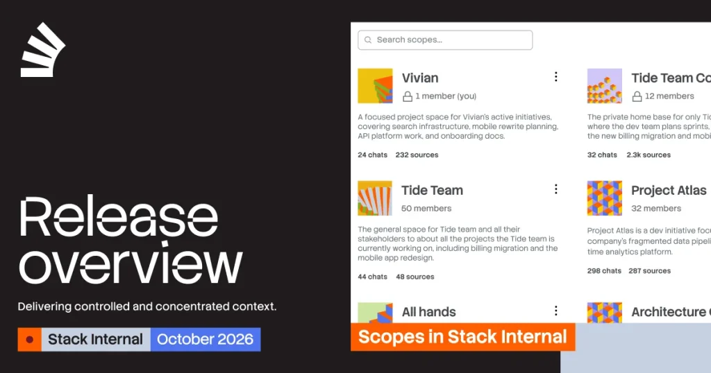 Stack Overflow добавил Scopes и GitHub-коннектор в Stack Internal